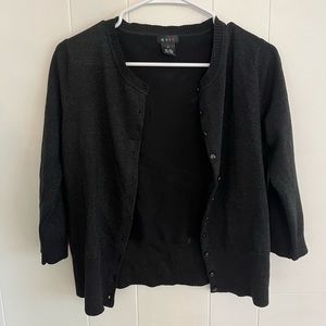 Black Metallic Cardigan